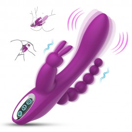 Rose toys 3 in 1 Rabbit Anal Dildo Vibrator
