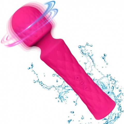 Wheat Dotted AV Magic Wand Massager