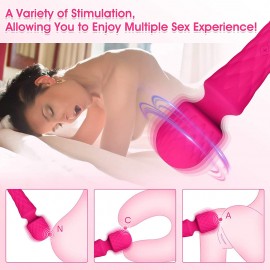 Wheat Dotted AV Magic Wand Massager