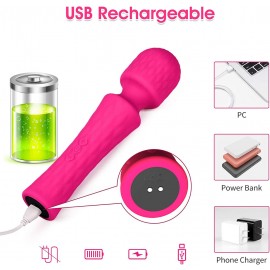 Wheat Dotted AV Magic Wand Massager