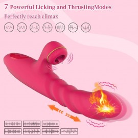 Clitoral Licking G-spot Thrusting Vibrator
