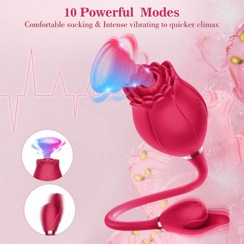 Mermaid Rose Sucking Vibrator