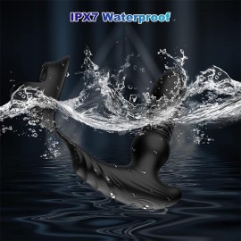 App & Remote Control Thrusting Anal Vibrator with Cock Ring