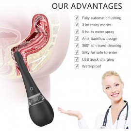 Automatic Electric Enema Bulb - Black