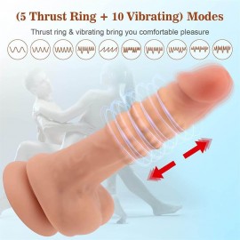 Realistic Thrusting Silicone Suction Cup Dildo 6.5''
