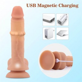 Realistic Thrusting Silicone Suction Cup Dildo 6.5''