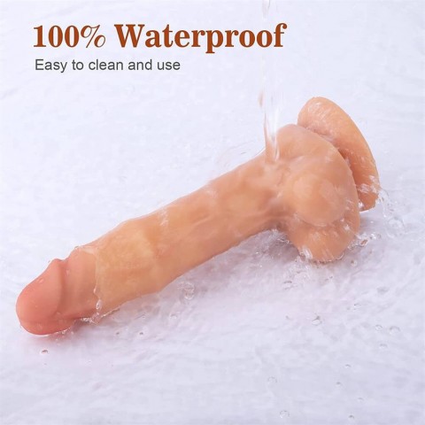 Realistic Thrusting Silicone Suction Cup Dildo 6.5''