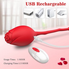 Rose Bullet Vibrator - Vibrating Egg for Women