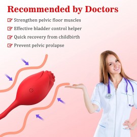 Rose Bullet Vibrator - Vibrating Egg for Women