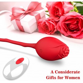 Rose Bullet Vibrator - Vibrating Egg for Women
